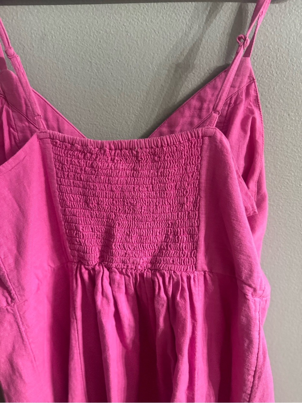 American Eagle Outfitters Bright Pink Button-Front Sundress - Picture 8 of 8